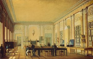Schilderatelier in de Moskouse Kunstschool, c.1830